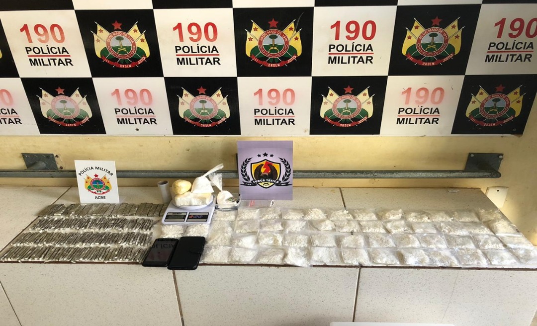 Casal é preso com drogas e munições no conjunto Esperança